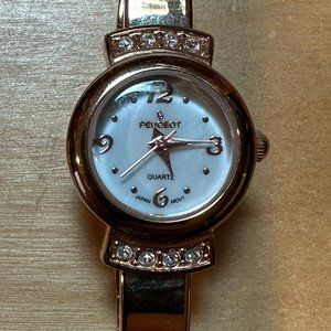 Peugeot Women's 7092 Half Bangle Bracelet Gold Watch